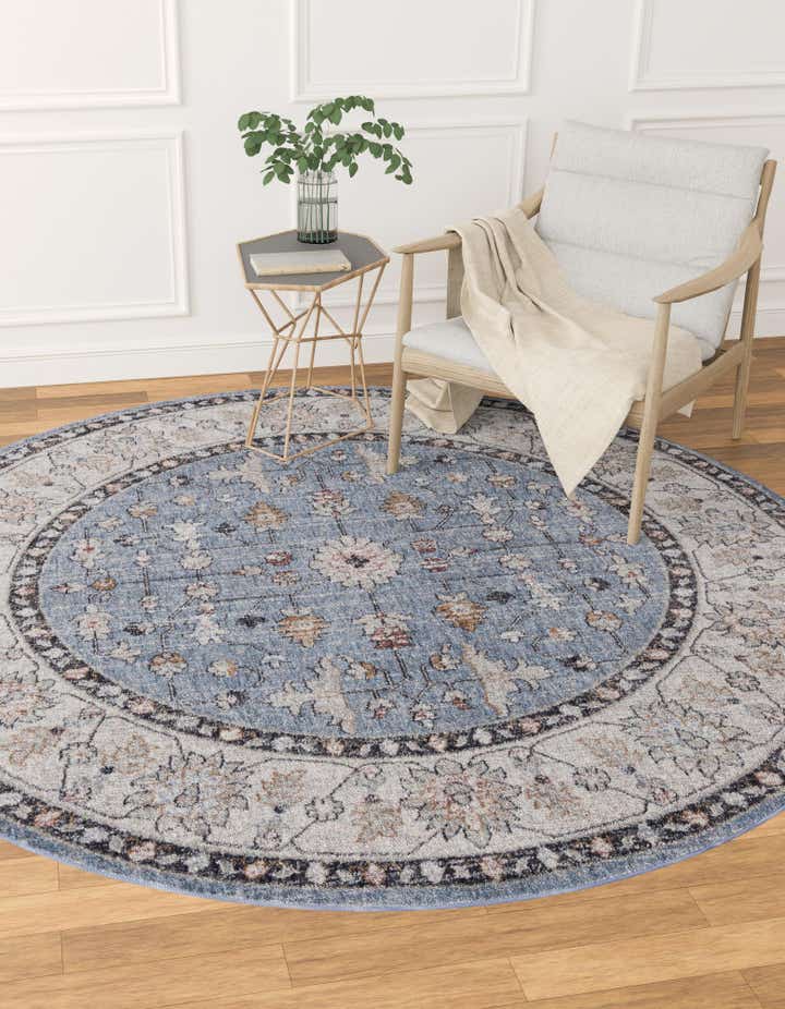 5' 3 x 5' 3 Eco Traditional Round Rug