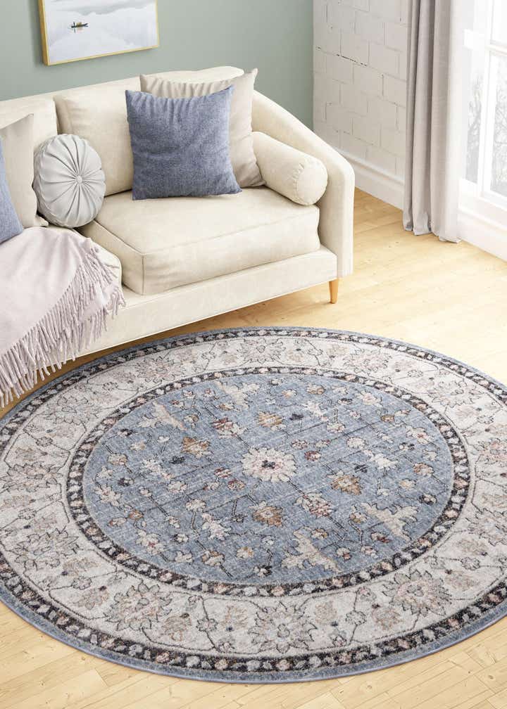 5' 3 x 5' 3 Eco Traditional Round Rug