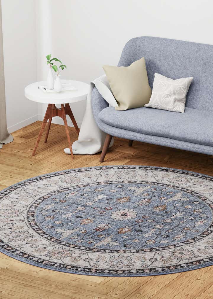 5' 3 x 5' 3 Eco Traditional Round Rug