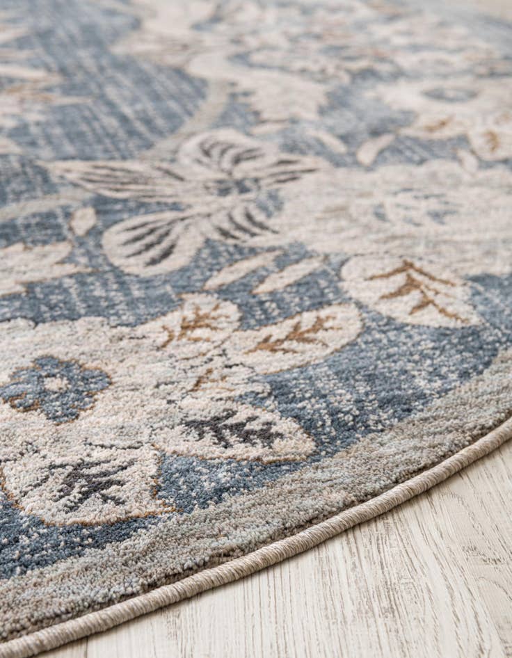 Detail image of 3' 3 x 3' 3 Eco Traditional Round Rug