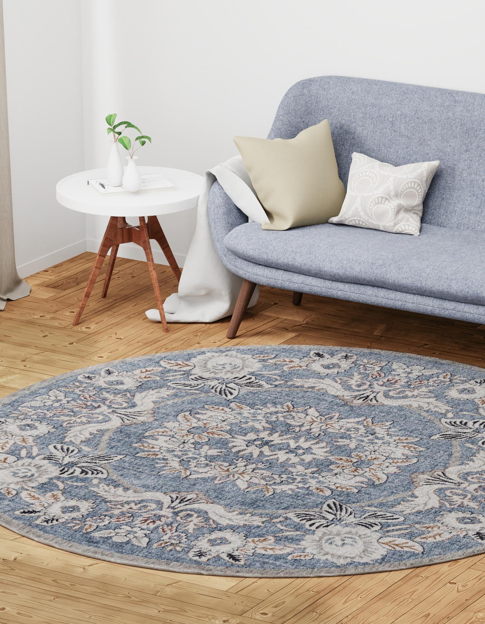 3' 3 x 3' 3 Eco Traditional Round Rug