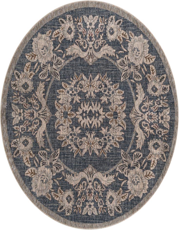 Detail image of 7' x 7' Eco Traditional Round Rug