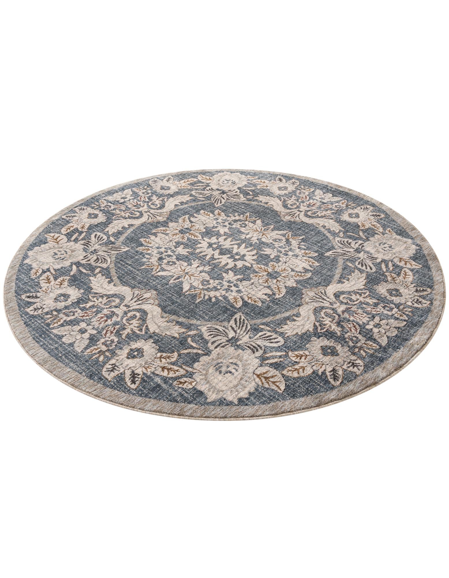 7' x 7' Eco Traditional Round Rug