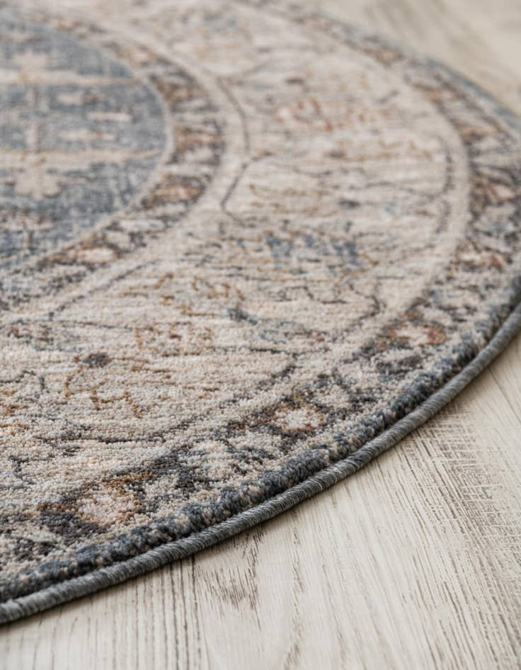 Detail image of 5' 3 x 5' 3 Eco Traditional Round Rug