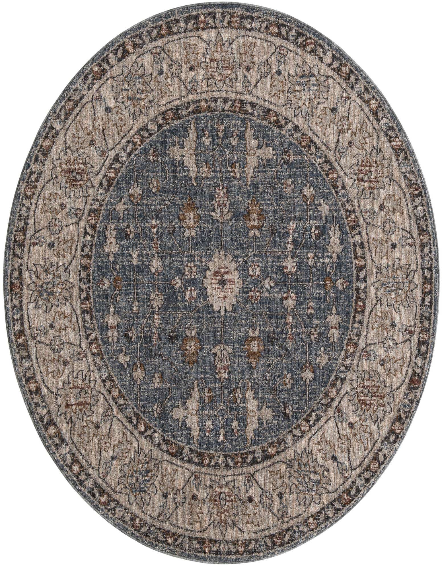 5' 3 x 5' 3 Eco Traditional Round Rug