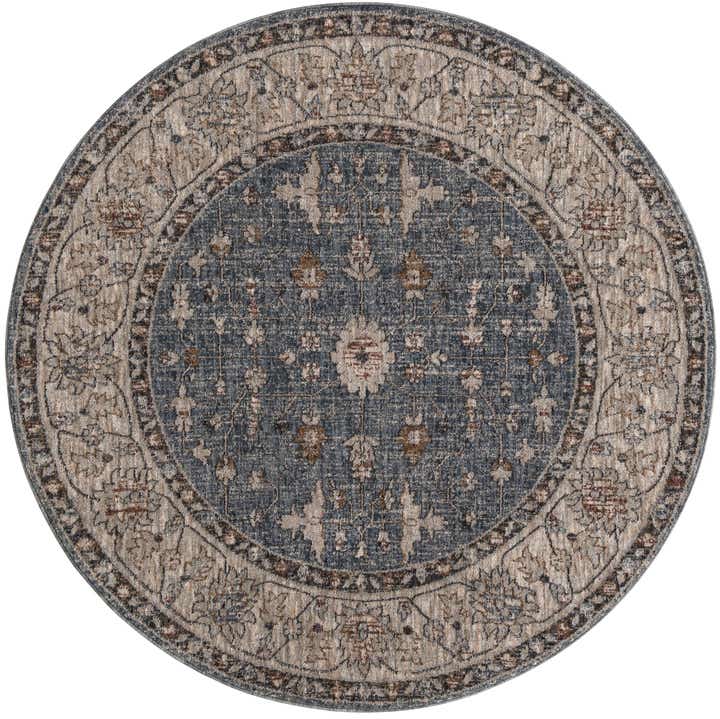 5' 3 x 5' 3 Eco Traditional Round Rug