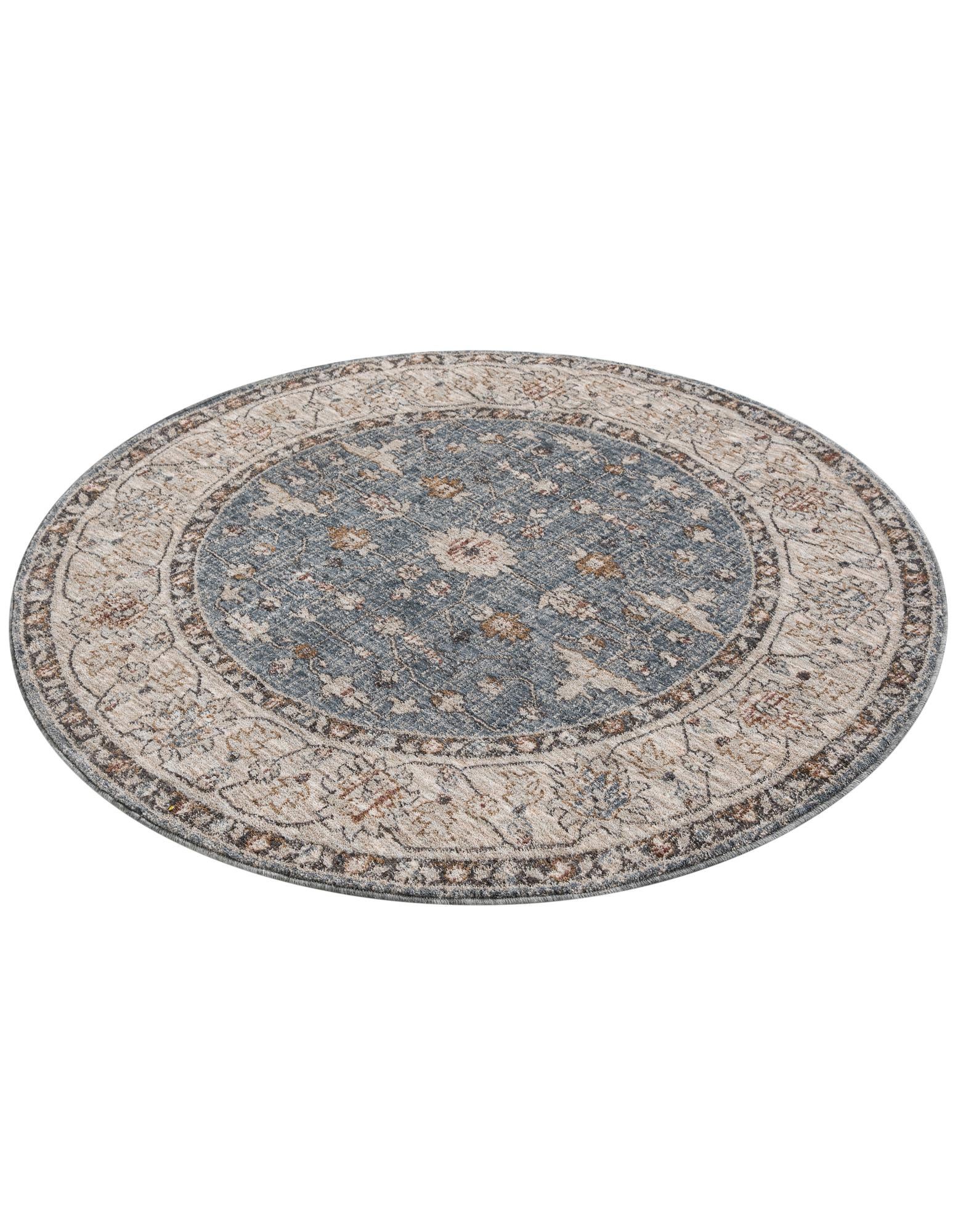 5' 3 x 5' 3 Eco Traditional Round Rug