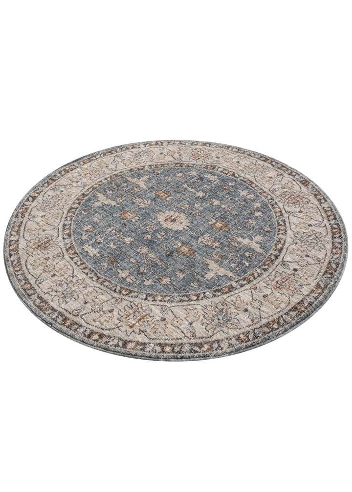 5' 3 x 5' 3 Eco Traditional Round Rug