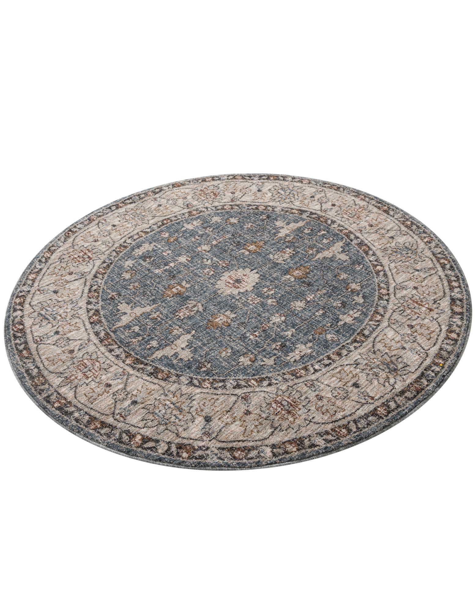 5' 3 x 5' 3 Eco Traditional Round Rug