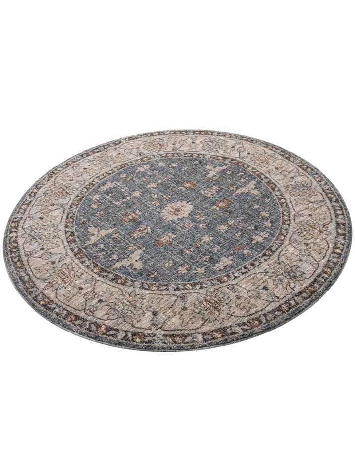 5' 3 x 5' 3 Eco Traditional Round Rug