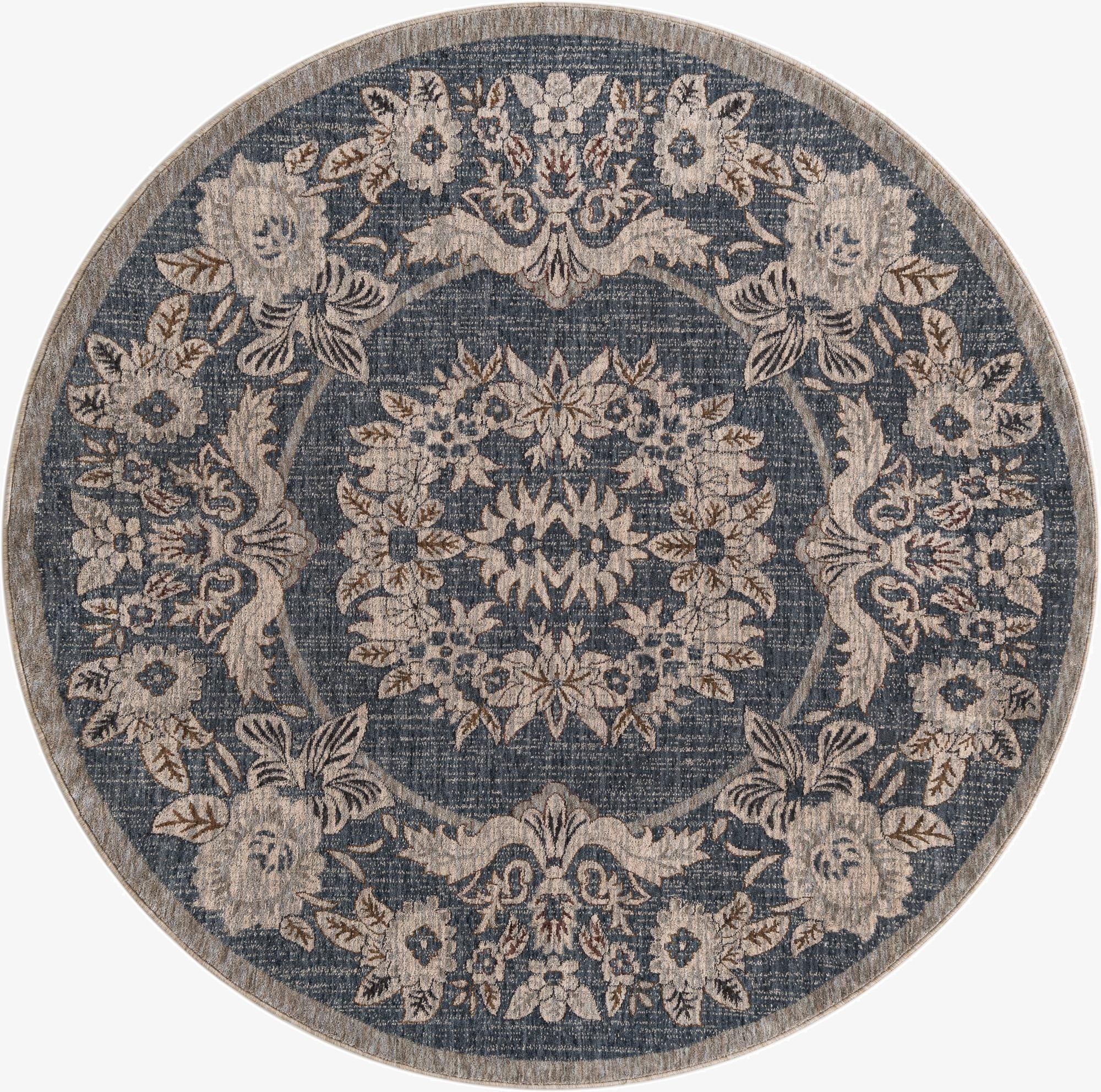 7' x 7' Eco Traditional Round Rug