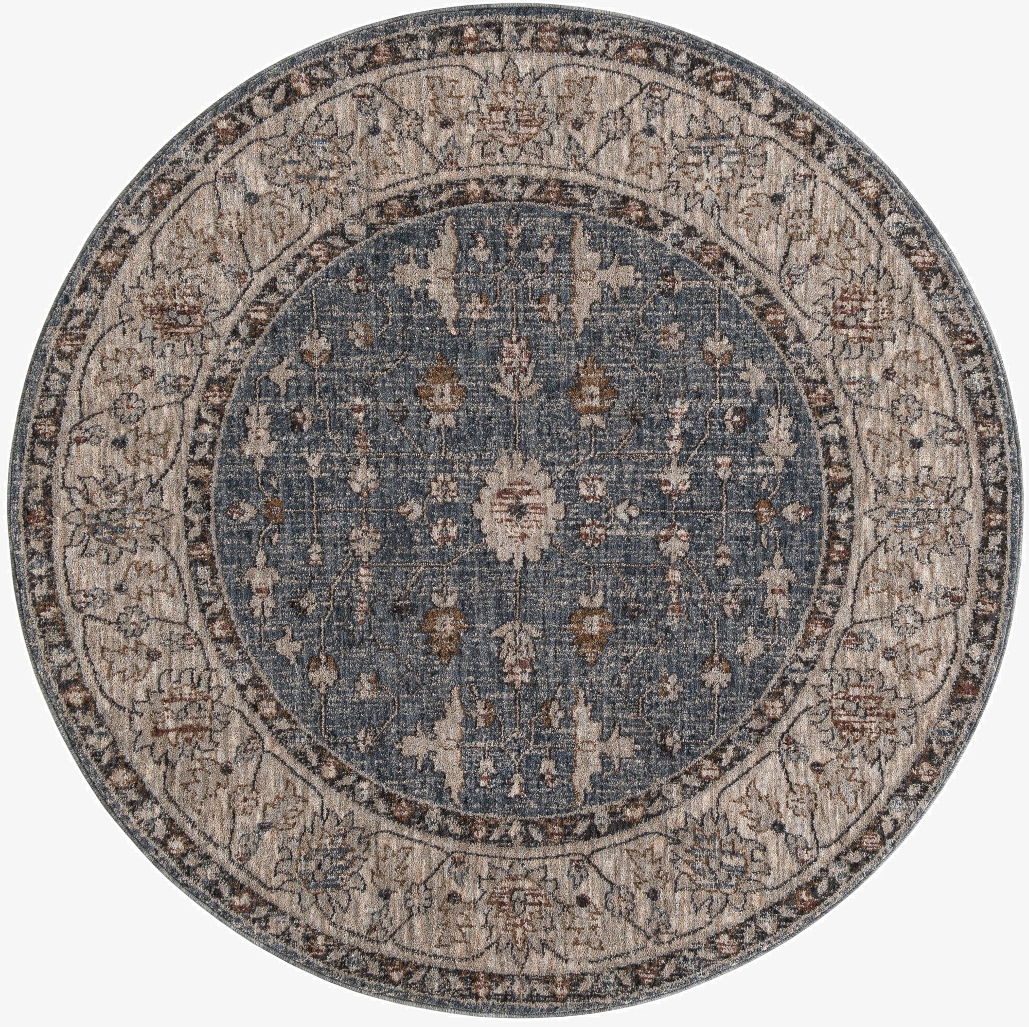 Primary image 5' 3 x 5' 3 Eco Traditional Round Rug