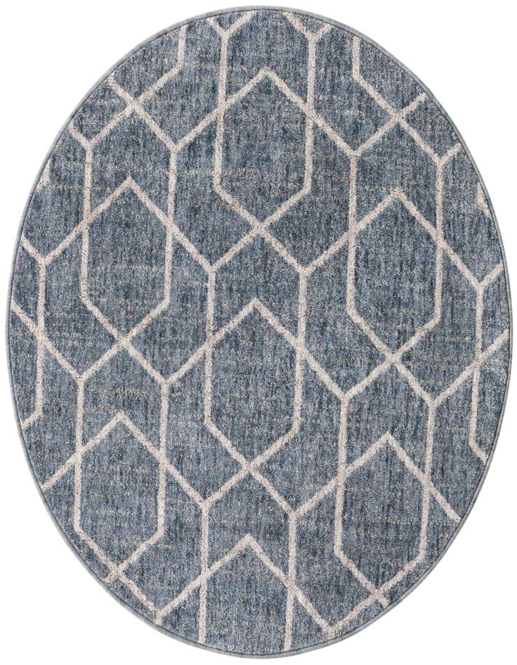 Detail image of 3' 3 x 3' 3 Eco Trellis Round Rug