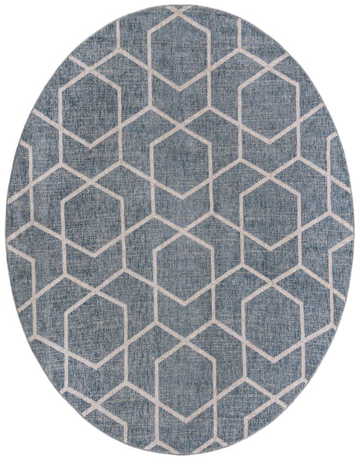 Detail image of 7' x 7' Eco Trellis Round Rug