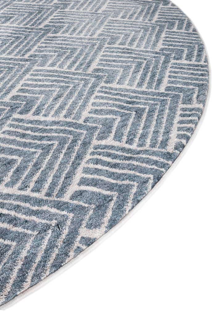 5' 3 x 5' 3 Eco Trellis Round Rug