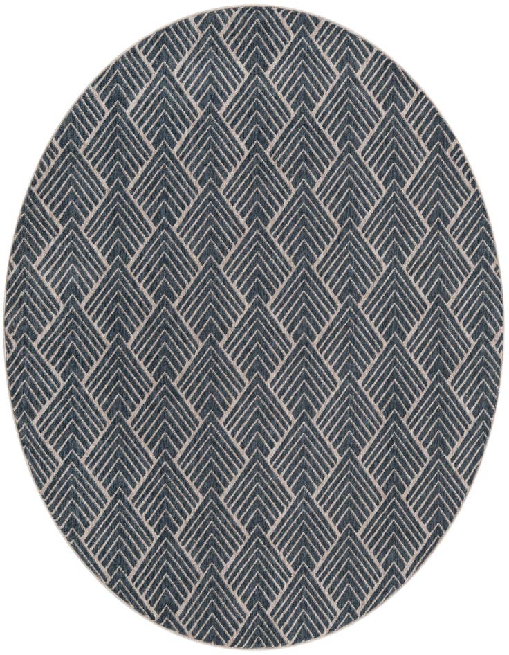 Detail image of 7' x 7' Eco Trellis Round Rug
