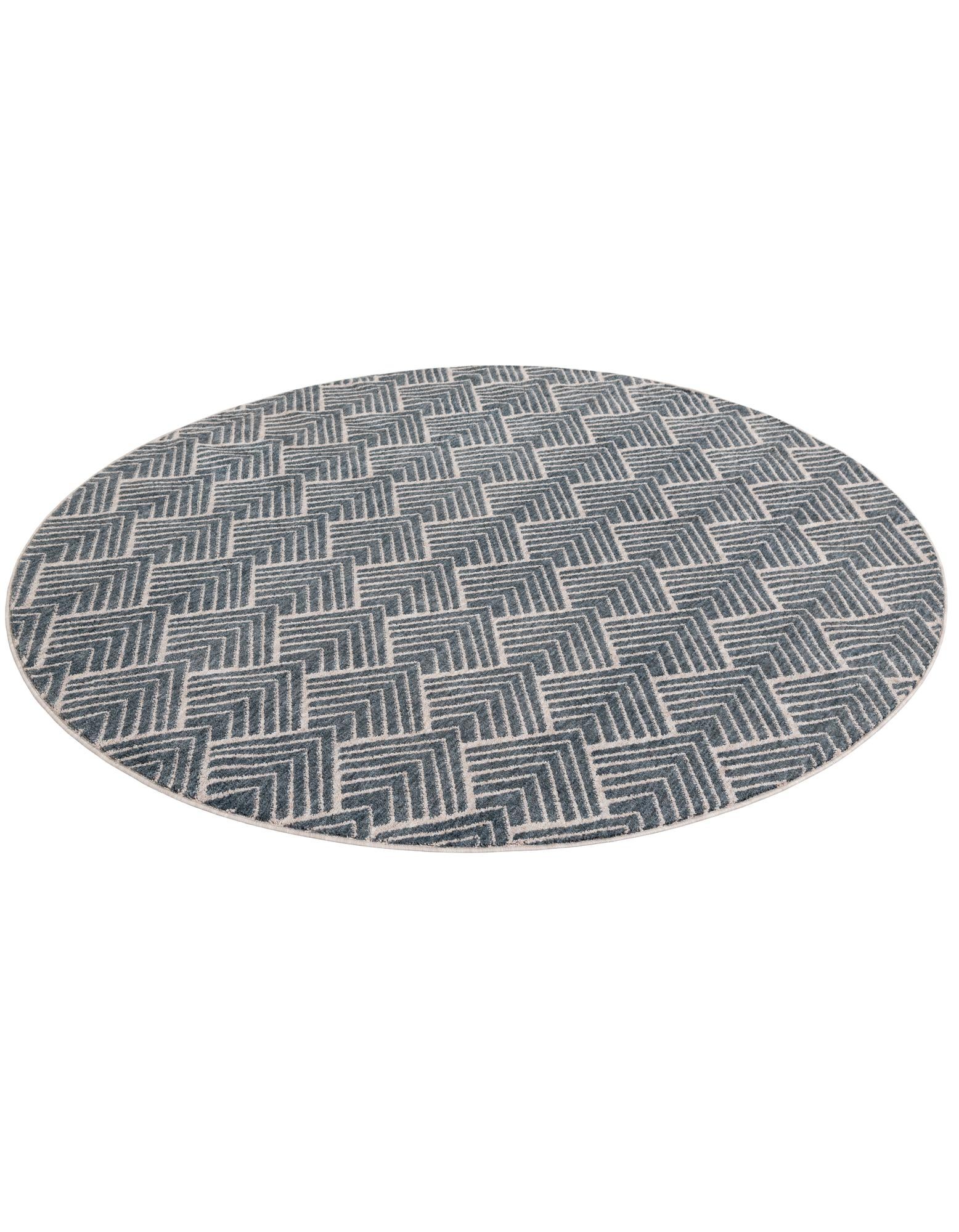 7' x 7' Eco Trellis Round Rug