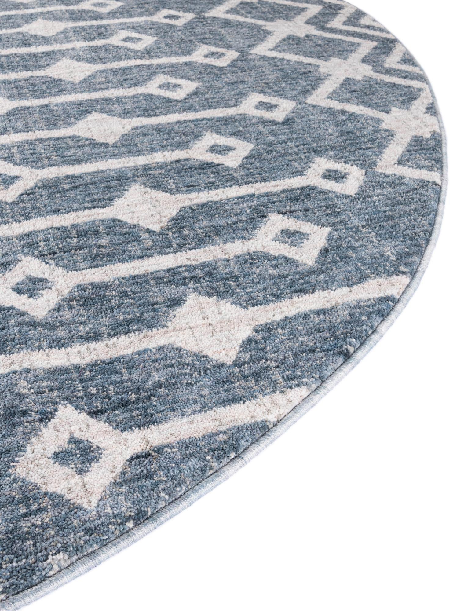 3' 3 x 3' 3 Eco Trellis Round Rug