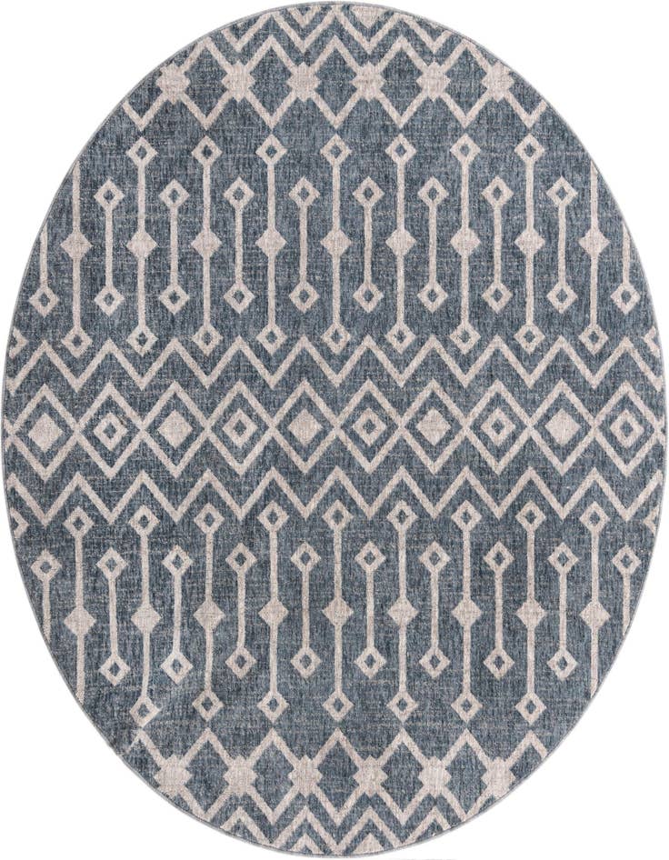 Detail image of 7' x 7' Eco Trellis Round Rug