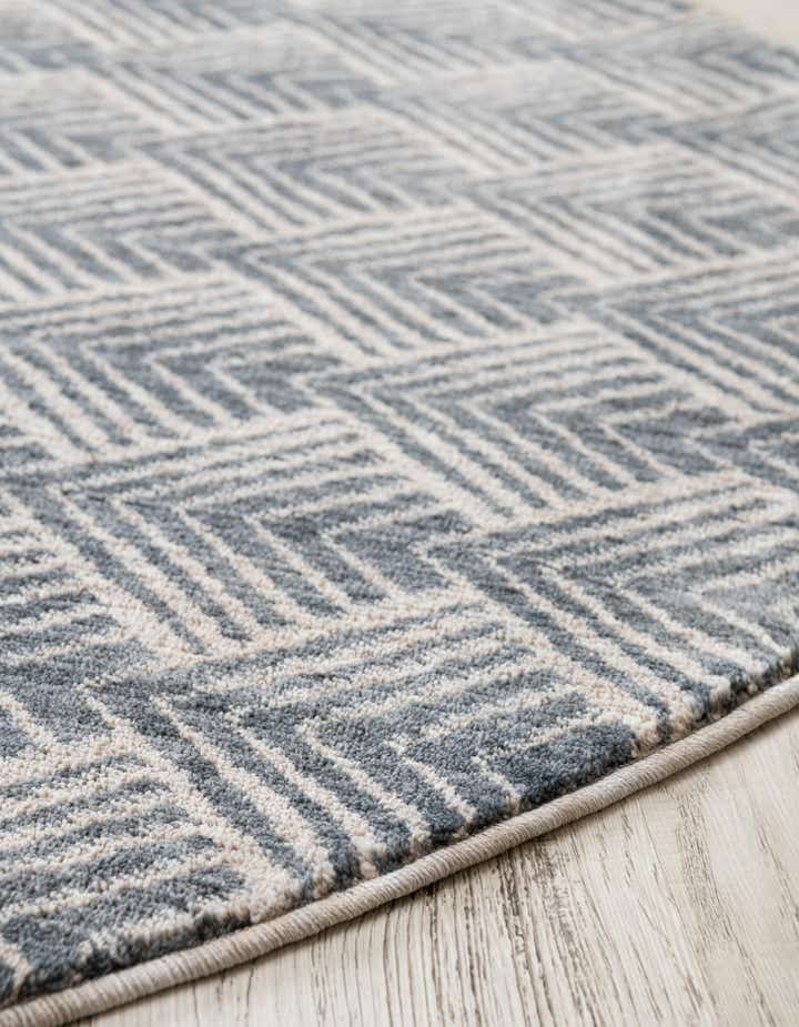 5' 3 x 5' 3 Eco Trellis Round Rug