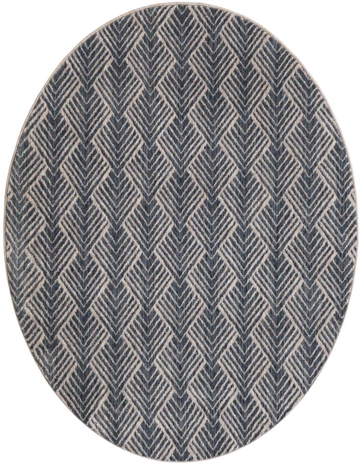 Detail image of 5' 3 x 5' 3 Eco Trellis Round Rug