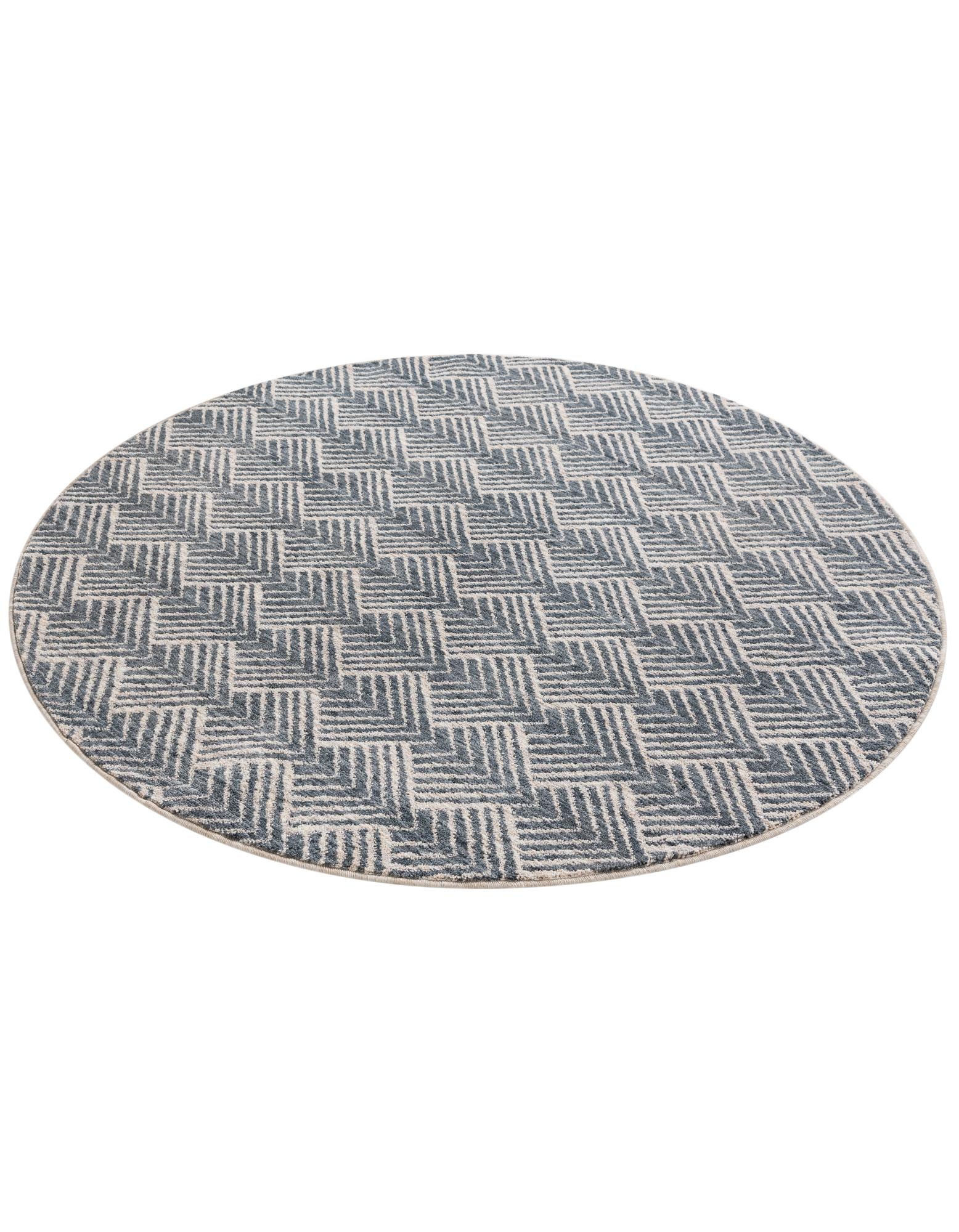 5' 3 x 5' 3 Eco Trellis Round Rug