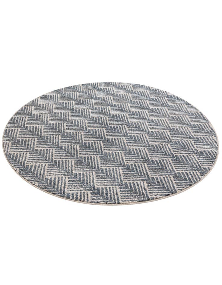 Detail image of 5' 3 x 5' 3 Eco Trellis Round Rug