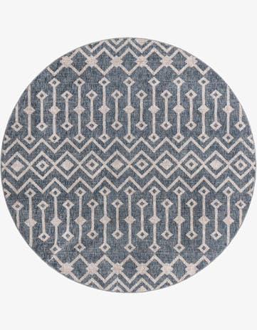 7' x 7' Eco Trellis Round Rug