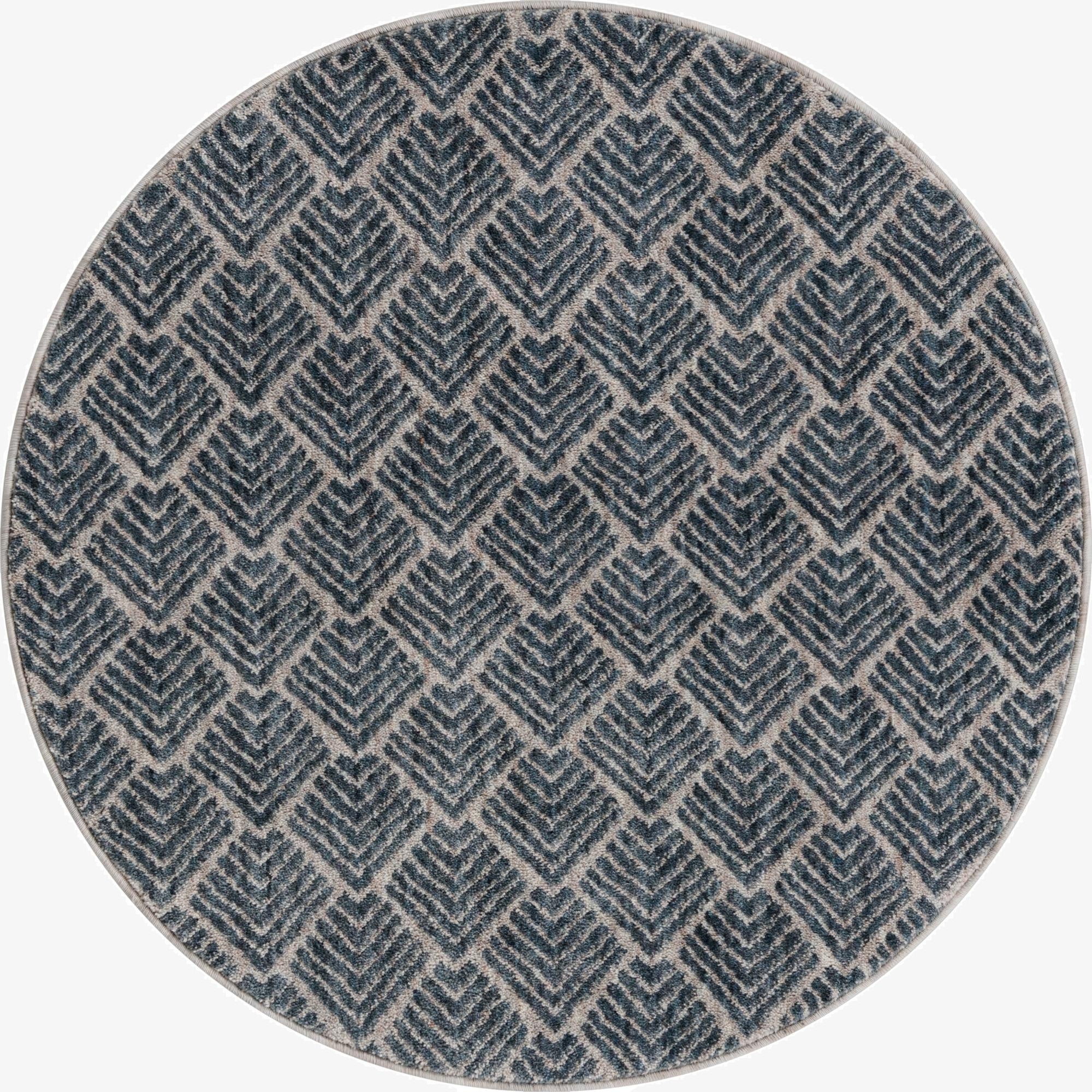 3' 3 x 3' 3 Eco Trellis Round Rug