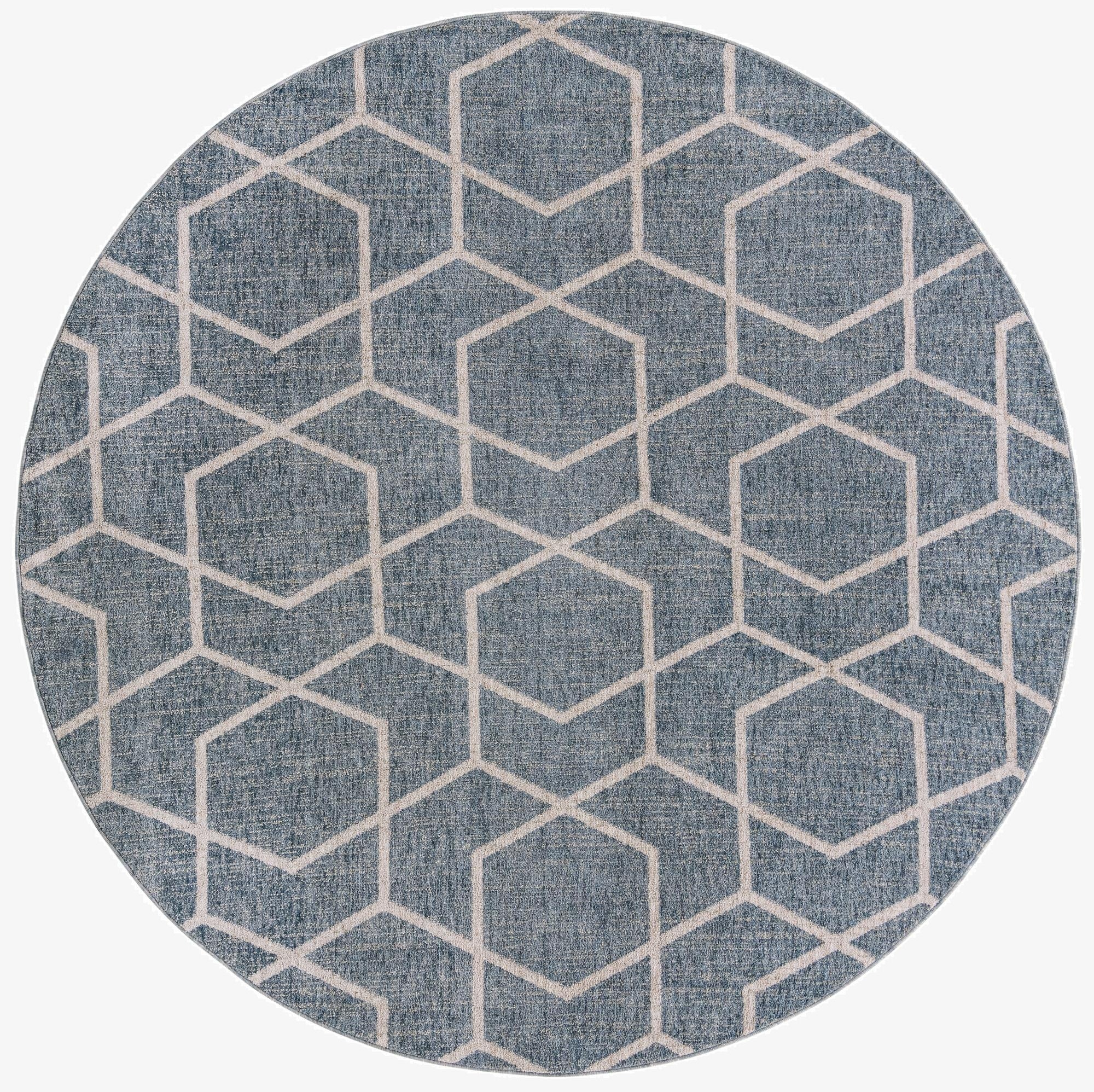 Primary image 213cm x 213cm Eco Trellis Round Rug