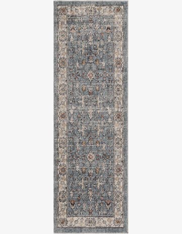 Harbor Blue Eco Traditional Runner Rug