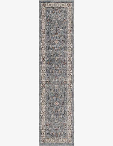 Harbor Blue Eco Traditional Runner Rug