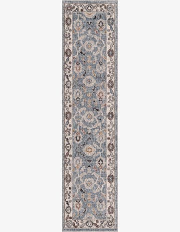 Harbor Blue Eco Traditional Runner Rug