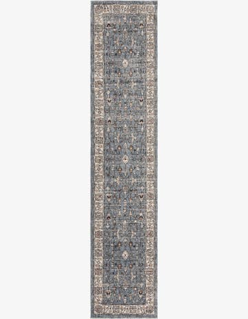 Harbor Blue Eco Traditional Runner Rug