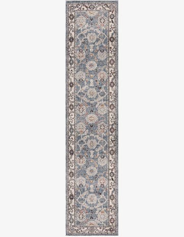 Harbor Blue Eco Traditional Runner Rug