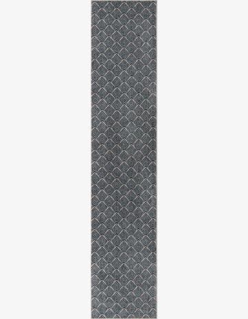 Harbor Blue Eco Trellis Runner Rug