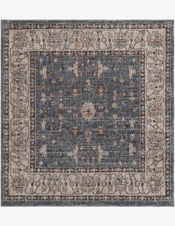 Harbor Blue Eco Traditional Square Rug