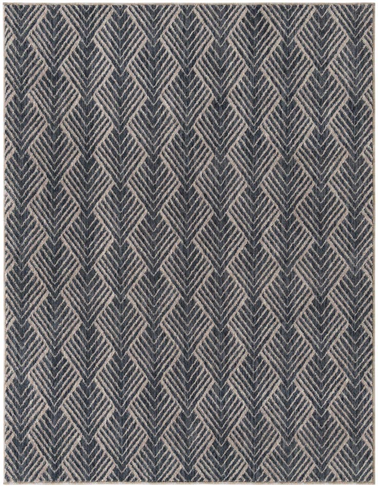 Detail image of 5' 3 x 5' 3 Eco Trellis Square Rug