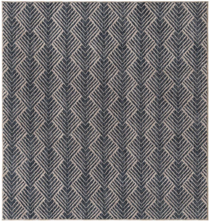 Detail image of 5' 3 x 5' 3 Eco Trellis Square Rug