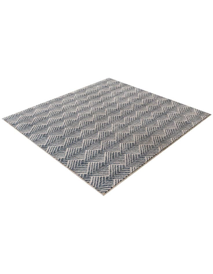 Detail image of 5' 3 x 5' 3 Eco Trellis Square Rug