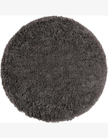 7' 10 x 7' 10 Hawksley · Solid shag rug, slate grey