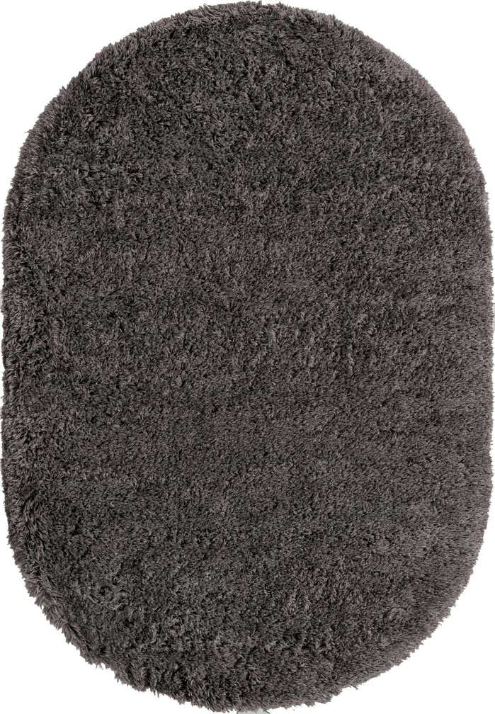 5' 3 x 8' Hawksley · Solid shag rug, slate grey