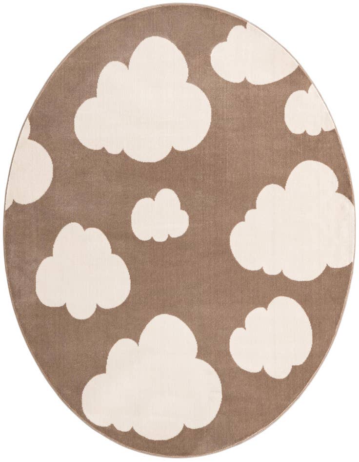 Detail image of 5' 3 x 5' 3 Whimsy Kids Round Rug