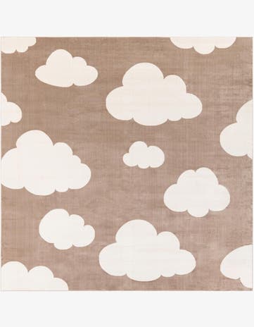 7' 10 x 7' 10 Whimsy Kids Square Rug