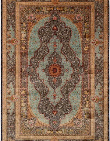 6' 4 x 9' 11 Ghom Design Rug