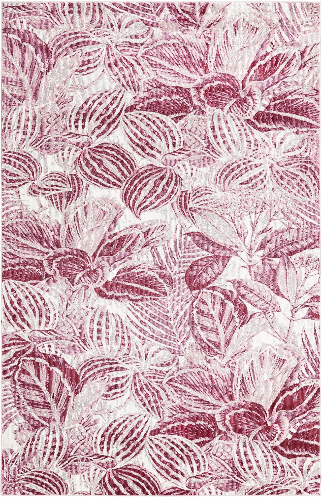 Herrick · Floral / botanical rug, fuschia