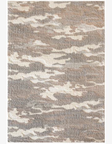 Higgins · Abstract Shag Rug, cloud gray