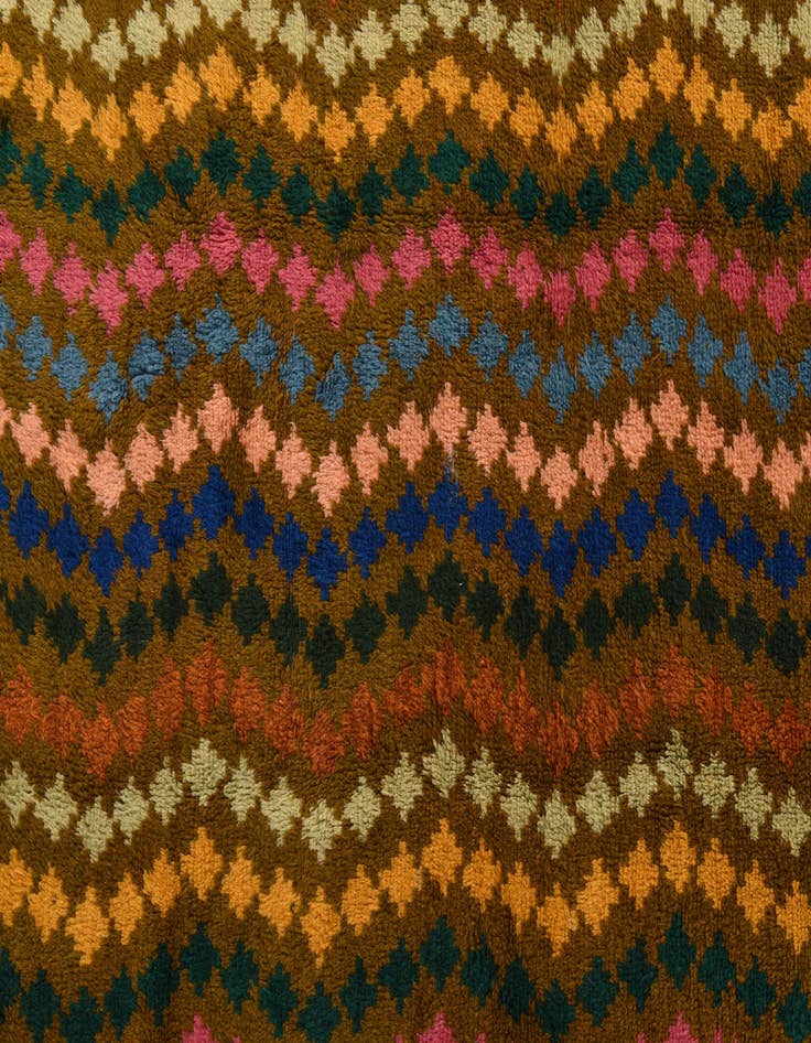 Detail image of 6' 6 x 9' 10  Hand Knotted Balouch Wool Rug