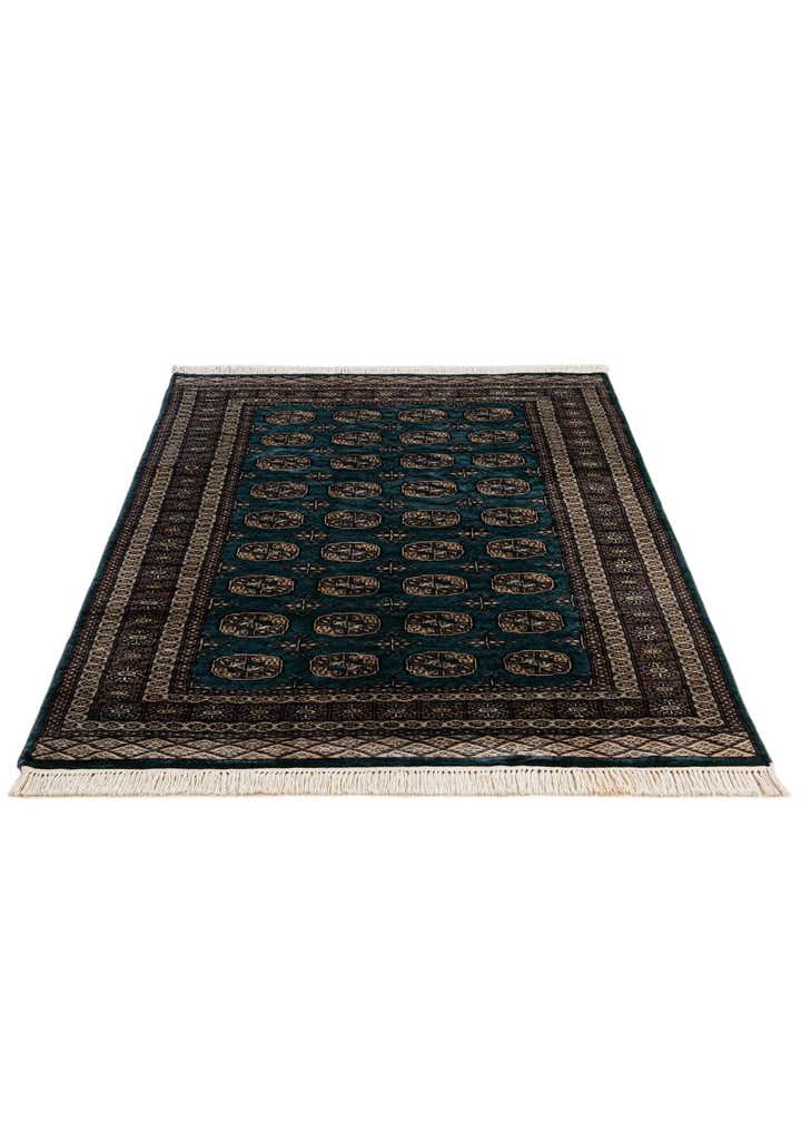 4' 2 x 6' 1 Hand Knotted Bokhara Oriental Wool Rug