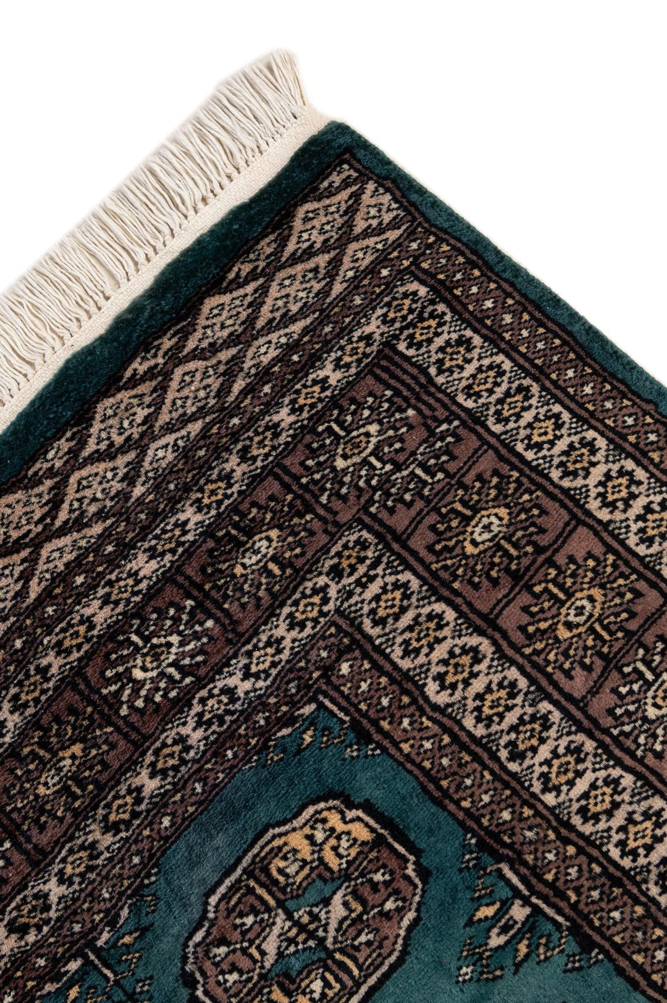4' 2 x 6' 1 Hand Knotted Bokhara Oriental Wool Rug